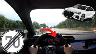 Audi A3 35 TDi Aut. (150PS) Top Speed German Autobahn POV* by CarCast