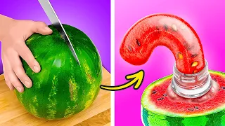 Genius Tricks For Peeling And Cutting Vegetables & Fruits 🍉