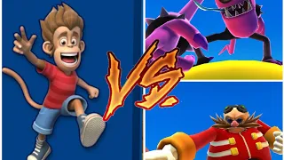 Sonic Dash - Bongo The Monkey VS All Bosses Zass Eggman (No Hit)