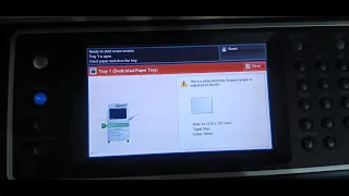 xerox 5855 tray 1 and tray 2 paper size mismatch problem solution | paper size adjustment problem