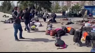 Graphic- Video of a missile attack that targeted railway station in Kramatorsk #Ukraine