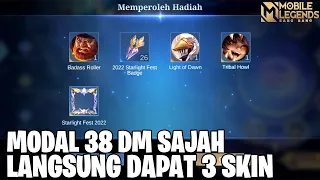 AYO LANGSUNG DI COBA! CUMA MODAL TOP UP 38DM BISA DAPAT 3 SKIN - EVENT STARLIGHT FEST 2022 MLBB