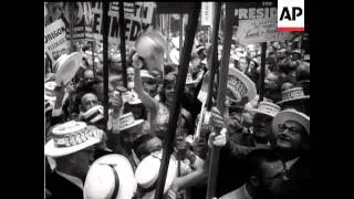 DEMOCRATIC CONVENTION - NOMINATION OF KENNEDY FOR PRESIDENT - NO SOUND