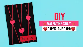 How to make Cute Love Card for Valentine's Day (Love Greeting Card, Handmade easy card Tutorial)