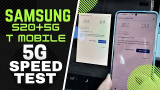 Samsung S20+ 5G  TMobile 5G  Speed Test