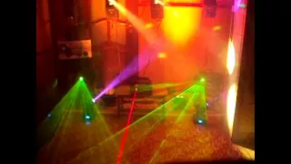 Home Disco Lights synchronized to Music 4, Scanners, Moving Heads, Lasers