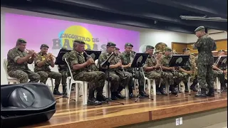 encontro de bandas- sweet Child o mine banda de música da 10ª região militar.