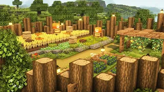 [Minecraft] 🌾🥕 Aesthetic Farm Tutorial / Mizuno's 16 Craft Resource Pack