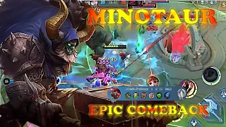 MINOTAUR: Epic Comeback Game Play in Mobile Legends Bang Bang #mlbb #mobilelegends #viral #shorts