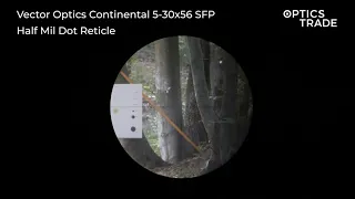 Vector Optics Continental 5-30x56 SFP Reticle Half Mil Dot | Optics Trade Reticle Subtensions