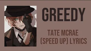 Greedy-Tate McRae (speed up) lyrics