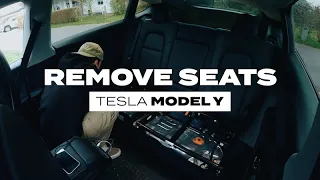 Tesla Model Y: Removing second row seats COMPLETELY