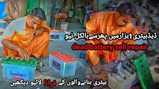 Old Dead Battery Restoration/UPS Battery Cell Repair/Change Match/Live #batteryshoaib @batteryshoaib