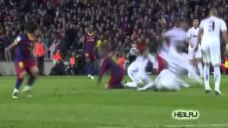 Messi and Ronaldinho Destroying Sergio Ramos