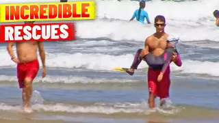 The Most INSANE Lifeguard Rescues on Californian Beaches