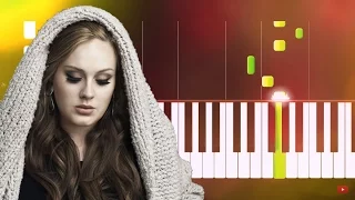 Adele Rolling in the Deep EASY Piano Tutorial (Synthesia)