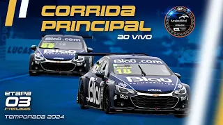 STOCK CAR 2024 AO VIVO | 3ª ETAPA - CORRIDA PRINCIPAL - INTERLAGOS, SP