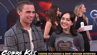 Cobra Kai Season 5 Interview  Tanner Buchanan & Mary Mouser