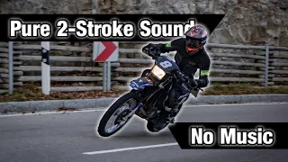 Yamaha DT 125 Raw Sound | Full throttle | No wind-noise