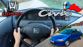 1995 Honda Civic DX EG3 (55kW) POV 4K [Test Drive Hero] #78 ACCELERATION, GOOD CONDITION, DYNAMIC