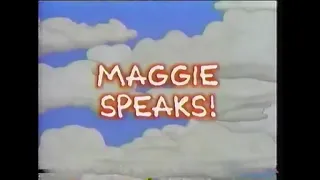 Simpsons promo  - Lisa's First Word (1992)