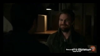 Arrow 8x04 Williams comes out to dad Oliver