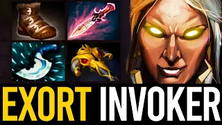 EXORT INVOKER WITH POWER TREADS + WITCH BLADE BUILD | EPIC 22 KILLS GAME | Dota 2 Invoker