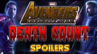 Avengers : Infinity War DEATH COUNT (Spoilers!)