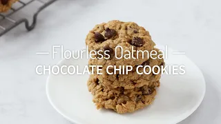 Flourless Oatmeal Chocolate Chip Cookies