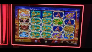 Huge Win Scarab Slot Machine Max bet $6 unbelievable only 2 spins needed to finish locked Wilds