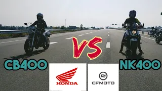 CB400 vs NK400 | 4 CYLINDER VS 2 CYLINDER | TORQUE VS POWER | DRAG RACE