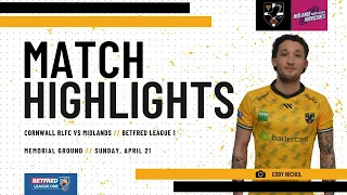 Cornwall RLFC vs Midlands Hurricanes Betfred League 1 - Extended Highlights