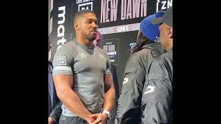 ANTHONY JOSHUA & JERMAINE FRANKLIN INTENSE STARE-OFF!