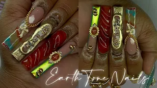 EARTH TONE CHROME NAILS 🍃🍁💫 | MELODY SUSIE NEW M SERIES DRILL UNBOXING & REVIEW ✨