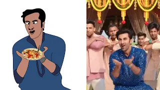 Show Me The Thumka Song|Ranbir,Shraddha funny😁 drawing|Tu Jhooti main Makkaar