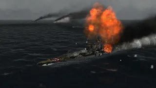 KMS Bismarck Vs HMS King George V & HMS Rodney | Bismarck's Final Battle - GWX Onealex Edition