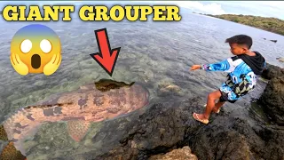 NAHULI NAREN ANG MALA-HALIMAW NA GIANT GROUPER NA ITO 😱