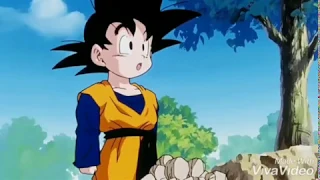 Dragon Ball Z- Goten Throws Rocks at Gohan then Goten goes Super Saiyan for the First Time! [HD]