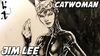 Jim Lee drawing Catwoman Engaged