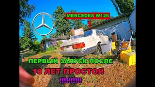 МЕРСЕДЕС W126 СТОЯЛ ПОД ДЕРЕВОМ 10 ЛЕТ. ПЕРВЫЙ ЗАПУСК В АМЕРИКЕ!!