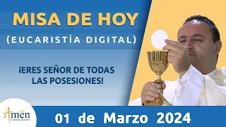Misa de Hoy Viernes 1 de Marzo 2024 l Eucaristía Digital l Padre Carlos Yepes l Católica l Dios
