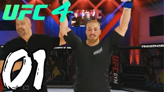 UFC 4 Light Heavyweight Career Mode Walkthrough Part 1 - INSANE KNOCKOUTS!