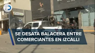 Comerciantes se enfrentan a balazos en tianguis de Cuautitlán Izcalli; hay al menos dos lesionados