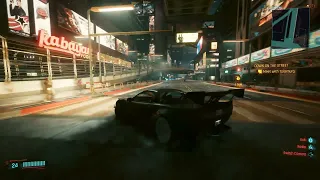 Cyberpunk 2077 Drift Honda NSX 4090 Path Traced