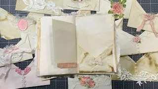 Tutorial - Craft with me: Creating cute feminine pockets for junk journal