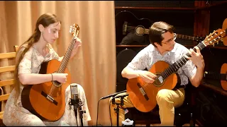 J.S. Bach - Invention No 13 in A minor BWV 784, Classical guitar duet