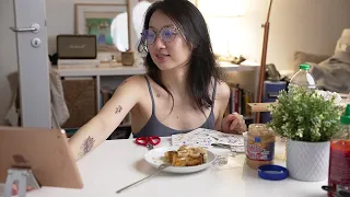 Day 1: HK Style French Toast and New Tattoos?! | 30-Day Vlog Challenge