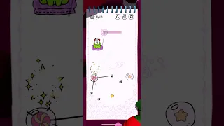 Cut the Rope Daily Solution for February 4, 2024| 10 Stars | Walkthrough | Om nom