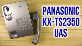 Распаковка Panasonic KX-TS2350UAS Silver