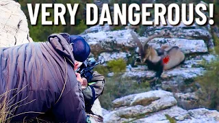 Dangerous Physically Demanding Cliff Hanger